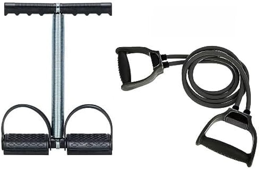 U S TRADERS® Combo of Double Toning Tube & Single Spring Tummy Trimmer for Men & Women | Abs Exerciser, Waist Trimmer, Home Gym Equipment for Full Body Workout & Weight Loss-picture-25