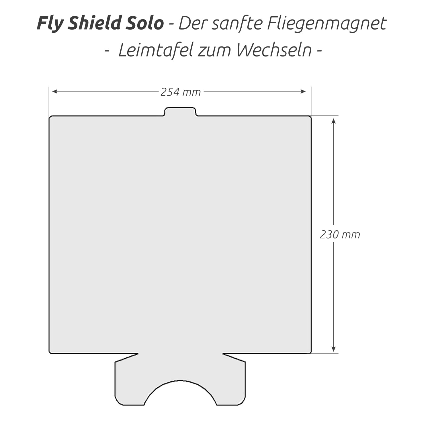 Fly-Shield Solo UV-Fliegenfalle - Klebefolie - Standard - 1 Halter | Kompakte Ausführung für Innenräume, diskrete Kontrolle von Fliegen und Fluginsekten mit austauschbarer Klebefolie
