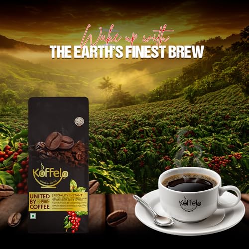 Image of Koffelo Premium Instant Coffee Powder 100 Gram | Speciality Instant Coffee Powder for Hot, Cold Coffee & Espresso |100% Indian Robusta Coffee Beans - Strong, Bold Flavor | High Caffeine Coffee in Fresh