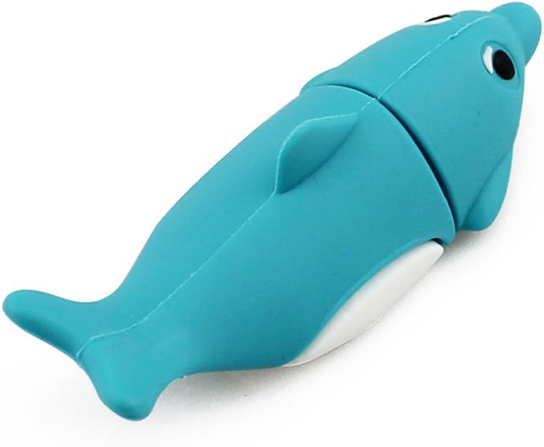 CHUYI Novelty 128GB USB Flash Drive Dolphin Shape Memory Stick Thumb Drive Gift