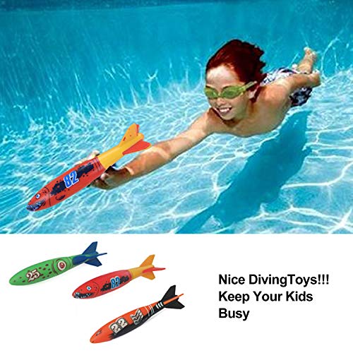 [14Pack] Diving Toys Set with Net Bag, Pool Toys for Kids & Swim Toys, Great Gifts &Toys for Boys and Girls, Ages 3, 4, 5, 6, 7, 8, 9, 10, 11, 12 - Thumbnail 2