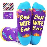 Zmart Cool Gifts for Wife - Gifts from Husband, Anniversary Valentine Birthday Socks for Wife, Mothers Day Socks