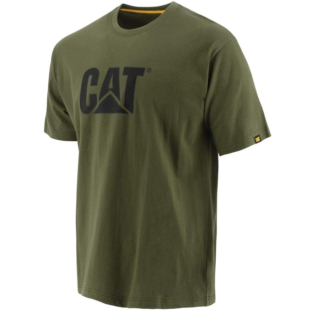 Caterpillar Men's Cat Iconic Logo Premium Ringspun Combed Cotton Tee