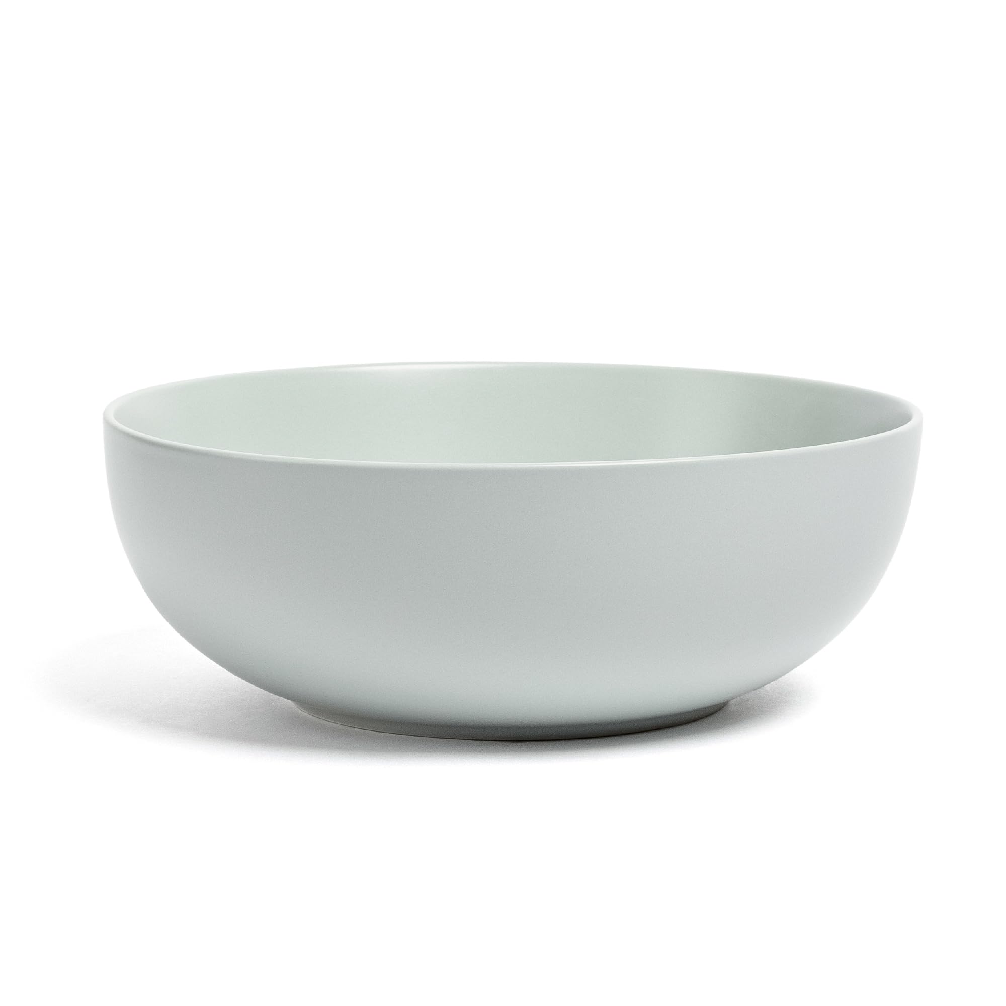 over&back Coupe Low Serving Bowl - Stoneware Dishes - All-Occasion Place Settings - 3.23qt - Semi-Matte Fog Blue