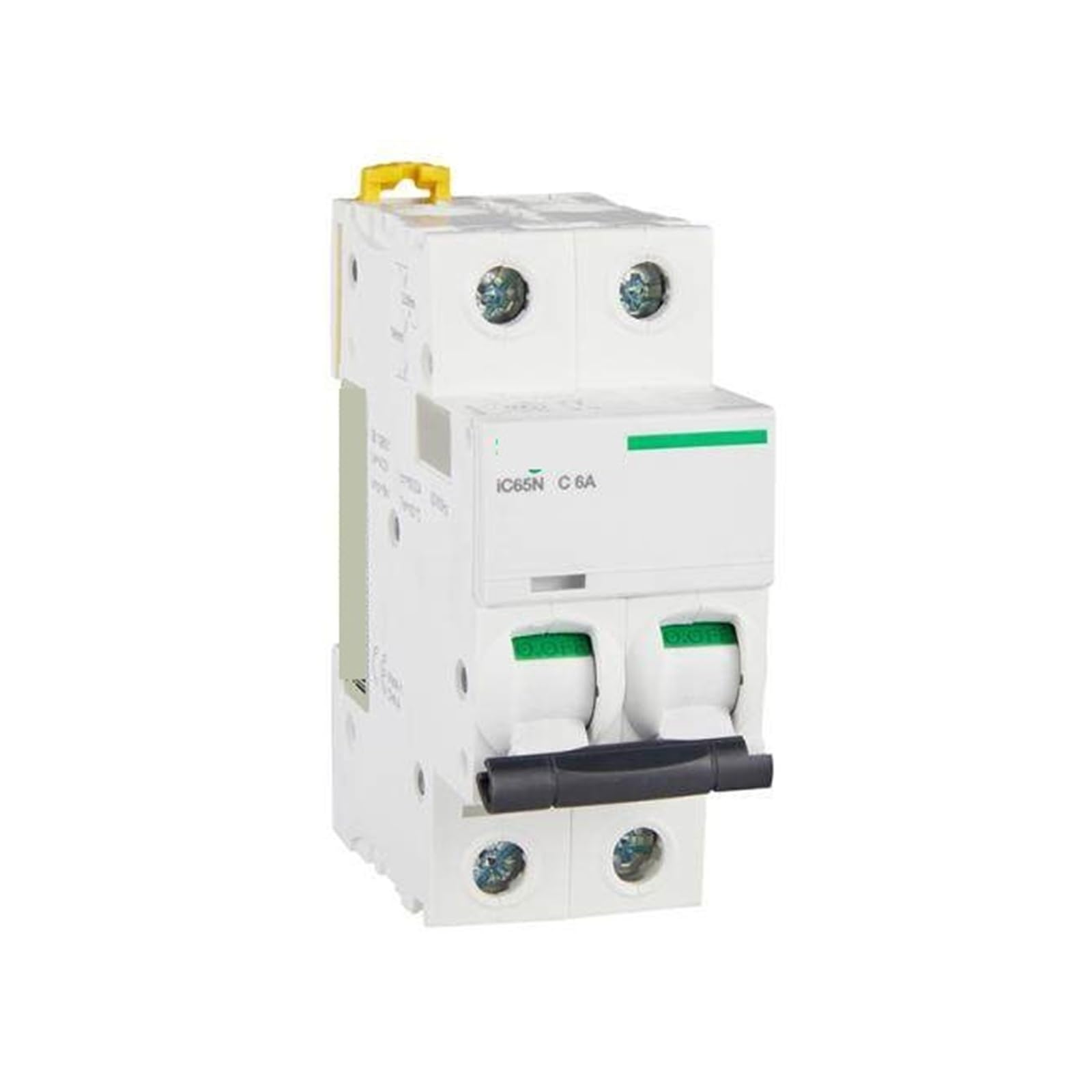 Interruptor disyuntor IC65N 2P C6A 6kA automatico magnetotermico bipolar de carril din 2