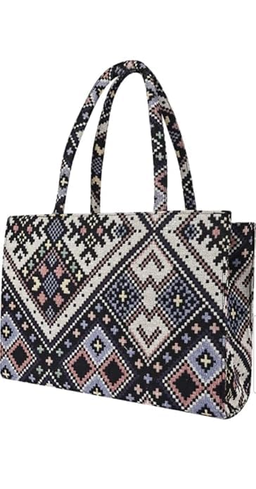 FLORES Tote Bag For Office and Laptop, Shopping Shoulder Bag, Shoppers Tote Handbags Lightweight Waterpoof Big Size, Grocery Bag, Eco Friendly Bags For Shopping For Women