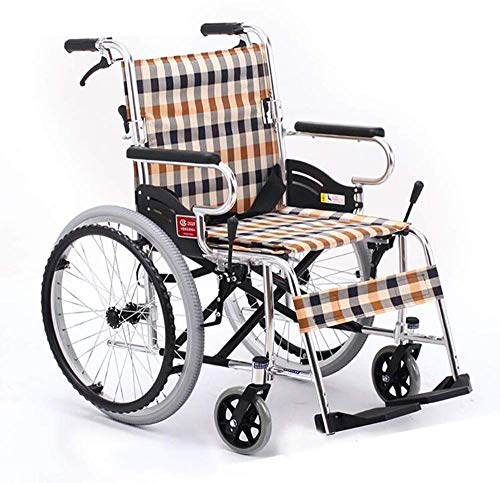 5JJJLOOOPP ウォーキングスティック松葉杖RS リアブレーキ付き 軽量 ノンスリップ 折り畳み不可 大型ホイール 手動 r ポータブル折りたたみ超軽量トランスポートチェア 高齢者用 アルミニウム合金