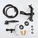 HiendureTM Wall-mount Two Handles Bathtub Faucet with Hand Shower Black Oil Rubbed Bronze Finish