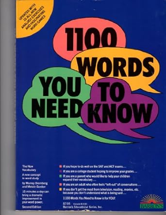 1100 Words You Need to Know : Amazon.co.uk: Books