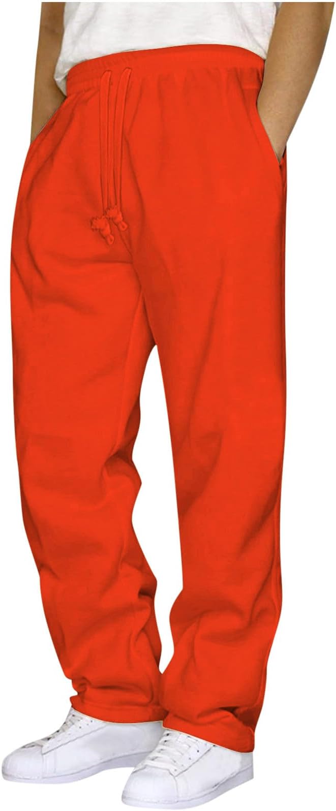 Mens Joggers Sale Clearance,Mens Open Hem Tracksuits Bottom Casual Jogger for Men UK Gym Sports Trousers Straight Leg Track Pants Men Wide Leg Pull On Trousers Jogging Sweatpants Mens Sweat Pants