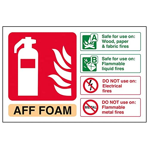 Fire Extinguisher - Aff Foam ID - 150 X 100mm Restickable Safety Sign