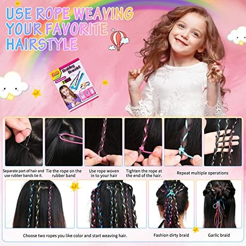 Thrilez 135Pcs Friendship Bracelet Making Kit for Girls, Friendship Bracelet Kit with Colorful Beads and Pendants DIY Toys for Kids Age 6 7 8 9 10 11 12, Birthday Party Christmas Gifts for Teen Kids