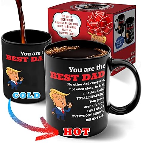 Funny Trump Color-Changing Coffee Mug-Top 2024 MAGA Merchandise - Best Gifts for Men Who Have Everything, Unique Dad Christmas Ideas, Stocking Stuffers, White Elephant Gags & Father's Day Presen Cover