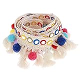 Material: Polyester Jacquard-Band, Pom Pom Ball