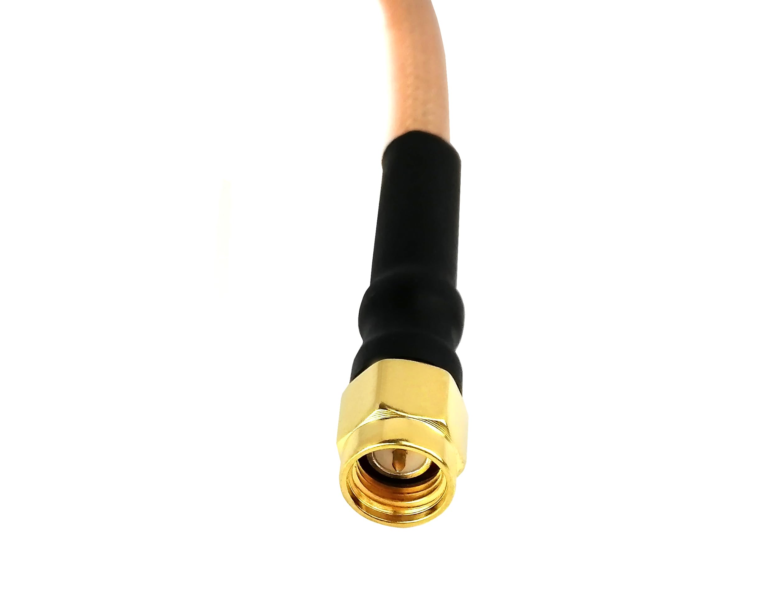 Câble d'extension RG142 – Pigtail coaxial à faible perte for amplificateurs de signal cellulaire, répéteurs WiFi et plus – 50 Ohm, 1 pièce(1ft)