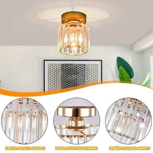 Mejores precios y opiniones de Lamparas de cristal para techo para comprar online. 27 Imagen adicional