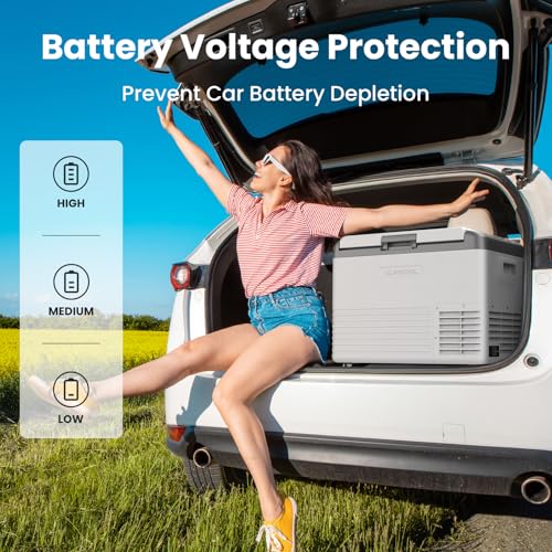 Image of Alpicool Car Refrigerator 12 Volt Portable Car Fridge 39 Quart(37 L Electric Cooler with AC /DC,Single Zone Car Refrigerator Freezer for Truck Van RV Camper SUV, Camping Boat Travel,-4~68F(CL40