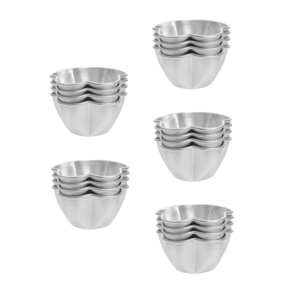 TOPBATHY 20stücke Antihaft-ei-tart-muffin-formen Dekorative Puddingbecher Für Kuchen Quiches Muffins Und Desserts Spülmaschinenfest Und Leicht Zu Reinigen