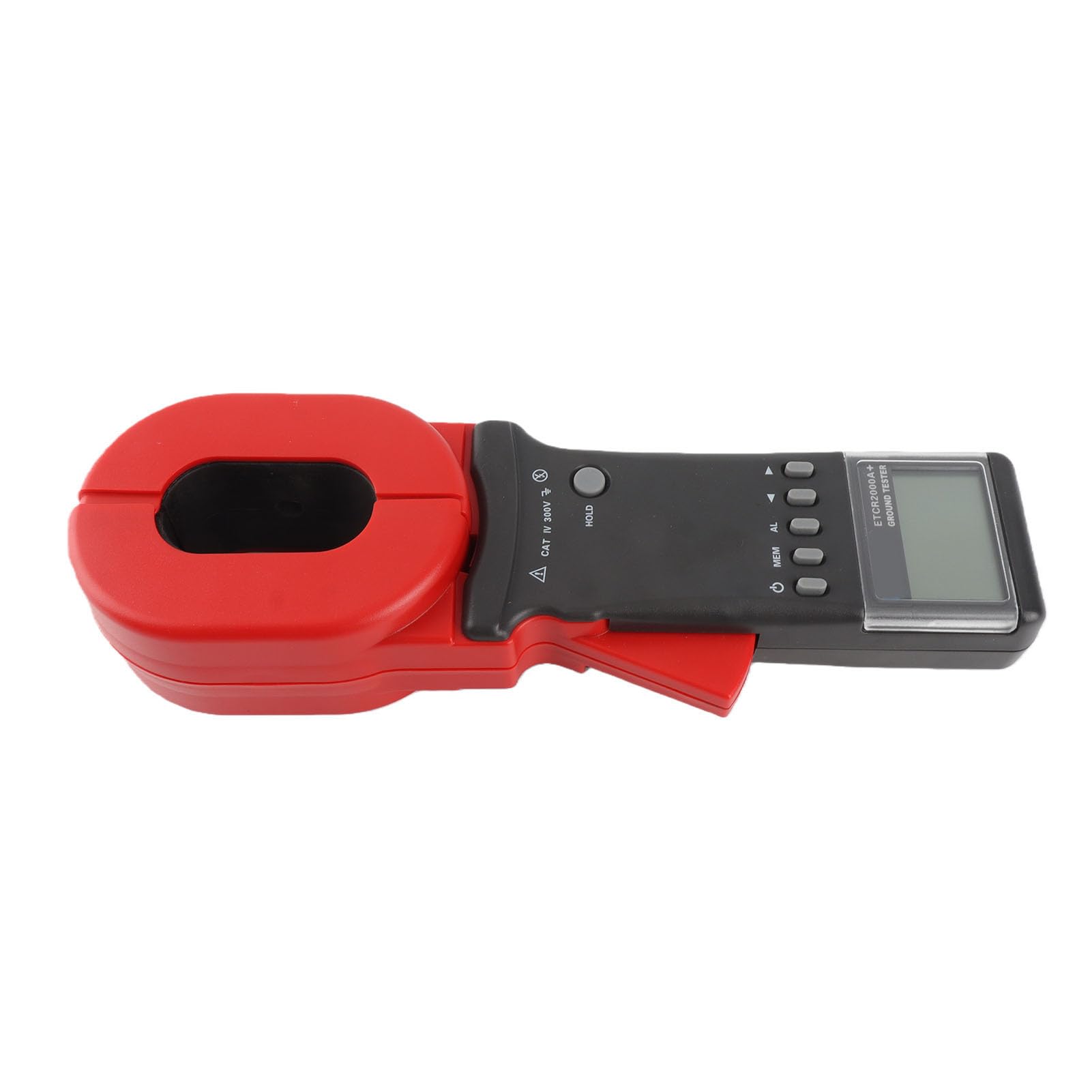 Luocute Cyfrowy Miernik Cęgowy, Zakres Rezystancji 0,01 200 Omów, Tester Rezystancji Uziemienia, Tester Cęgów z Wyświetlaczem LCD do Przechowywania Danych 500, do Zasilania Elektrycznego