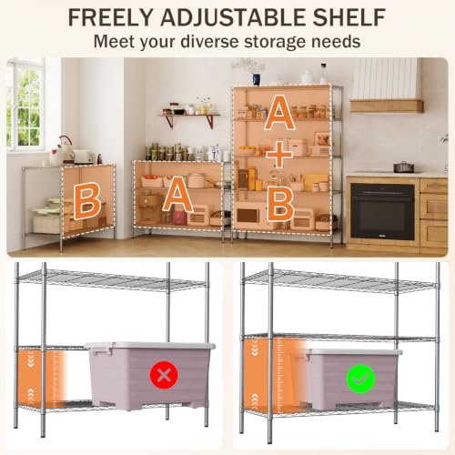 Image of GarveeTech Heavy Duty Garage Shelving Unit, 48 in L x 20 in D x 72 in H