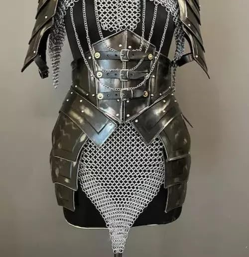 Medieval Silver Cuirass – 18 Gauge Steel Wearable Armor for Brave Women | Roleplay & Cosplay