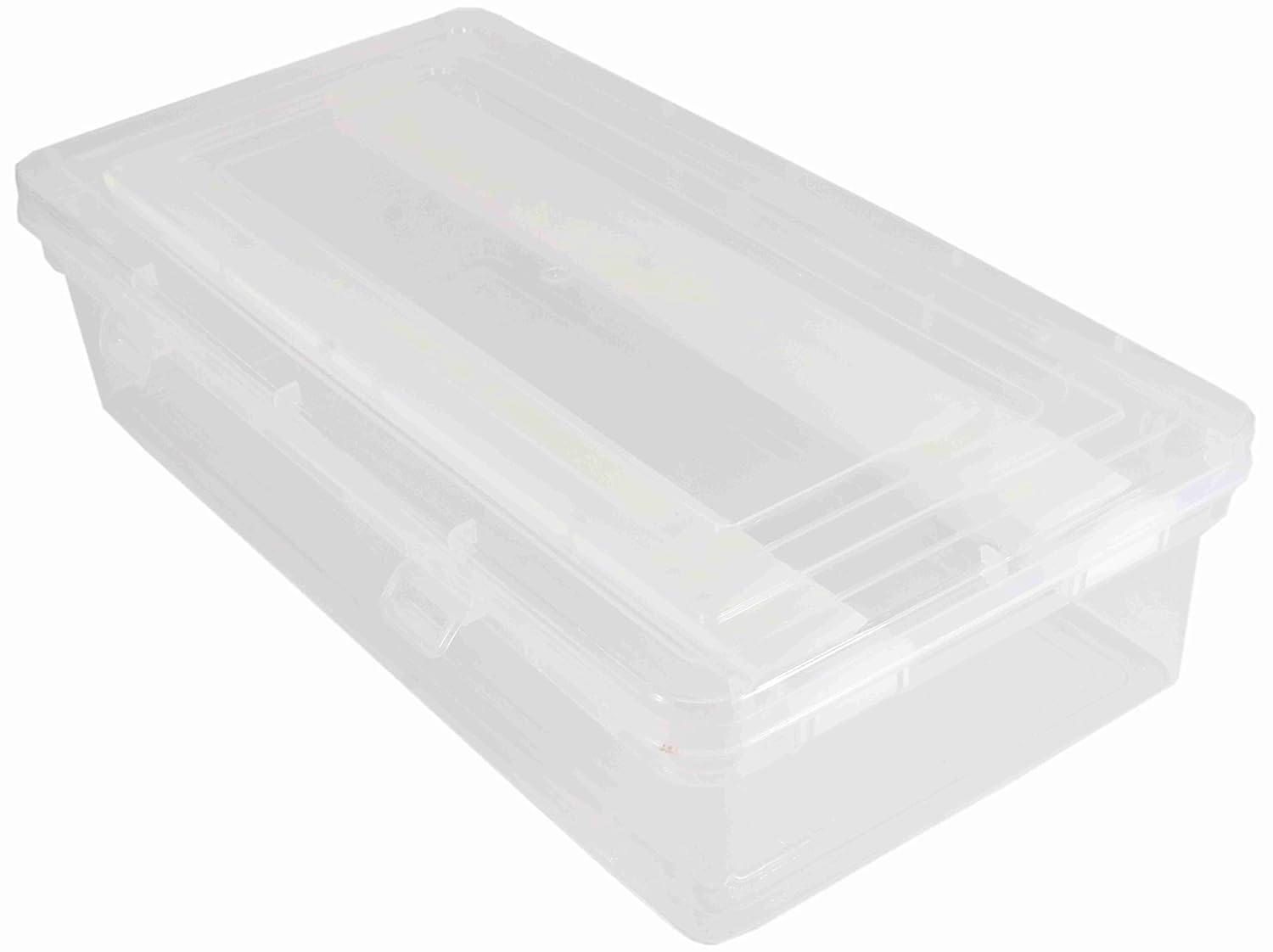 Virya Bangle Box Storage Organizer,Multipurpose Plastic Storage Box with Adjustable Rods l Storing Box For Bangles, Chuda, Kada, Watches, Scrunchies, Organsier for Bangles(Plastic) (Clear-2-rod)