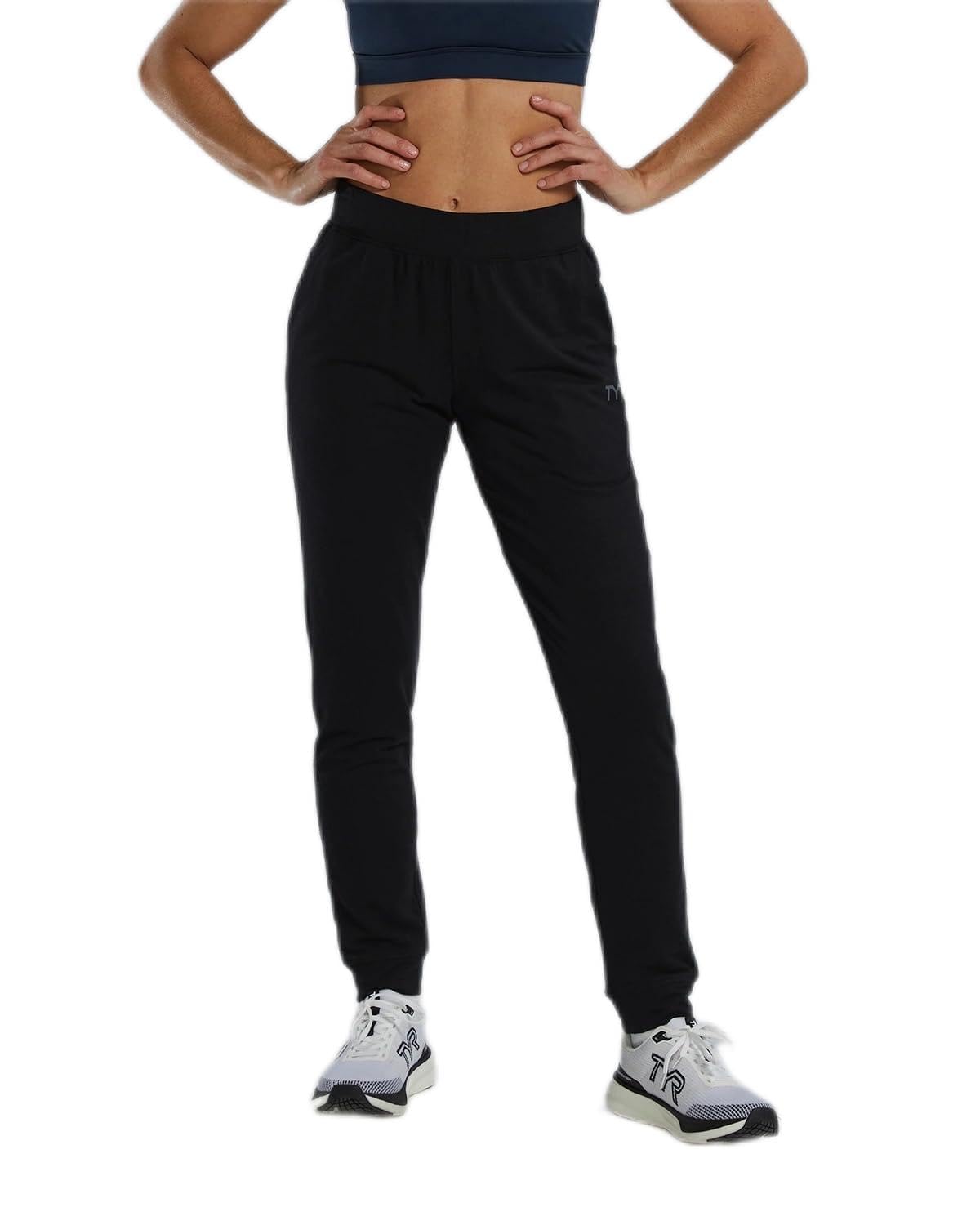 TYR Women's Ultrasoft Midweight Terry Jogger, Black, Small