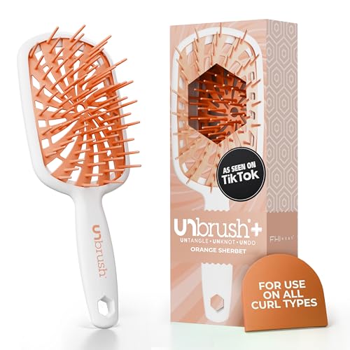 FHI Heat UNbrush Plus — Curly Hair Brush for Gentle & Effective Detangling on Wet or Dry Fragile...