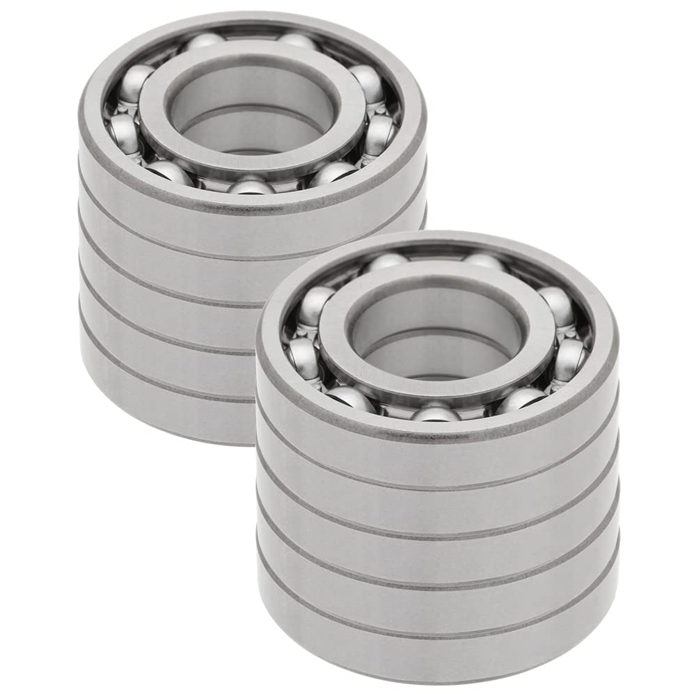 [10-Pack] R12-OPEN - Deep Groove Radial Ball Bearing 0.75 in x 1.625 in x 0.3125 in (ID x OD x W) | 19.05 mm x 41.275 mm x 7.938 mm (ID x OD x W) Open