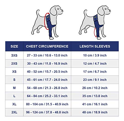 MPS Medical Pet Shirt - TAZ, Vorderbein Ärmel für Hunde, L