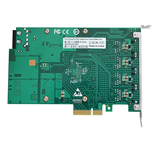 NIC Gigabit para Intel I350AM4 Chip Quad RJ45 PoE Ethernet Server Converged Network Adapter I350-T4, PCI Express 2.1 x4, Power Over Ethernet, Tarjeta de Interfaz miniatura 3