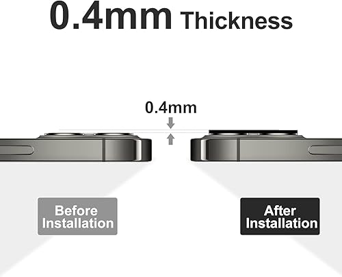 Miniatura 8 de Uniwit - Protector de lente de cámara para iPhone paquete de 2 unidades aleación de aluminio de alta calidad cubierta de pantalla para lente de