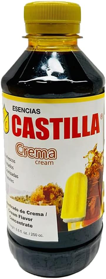 Castilla Cream Flavor Concentrate 8.6 fl oz - Esencia de Crema (Pack of 1)