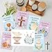 JAPBOR Catholic Coloring Books for Kids - 24PCS Mini Religious Themed Color Book Bulk Party Favors, Christian Jesus Small Colouring Pages for Sunday School Church Classroom Drawing Painting Games