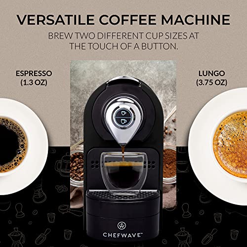 Chefwaveespressomachinecompatiblewithnespressocoffeecapsulesblackpodholdercupsanddescalingpowderbundle2items  Urban Country Home Decor Chefwave espresso machine compatible with nespresso coffee capsules black pod holder cups and descaling powder bundle 2 items  urban country home decor