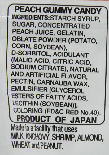 Kasugai Gummy Candy Stand Pack, Peach, 1.76 Ounce (Pack Of 12) #TOP4