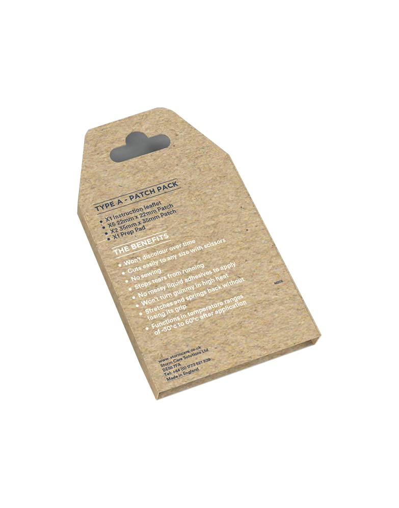 Storm Tear Aid Repair Patch Pack Type A | Repair Kit for Tents etc. | Repairs Holes and Cracks | - Image 3