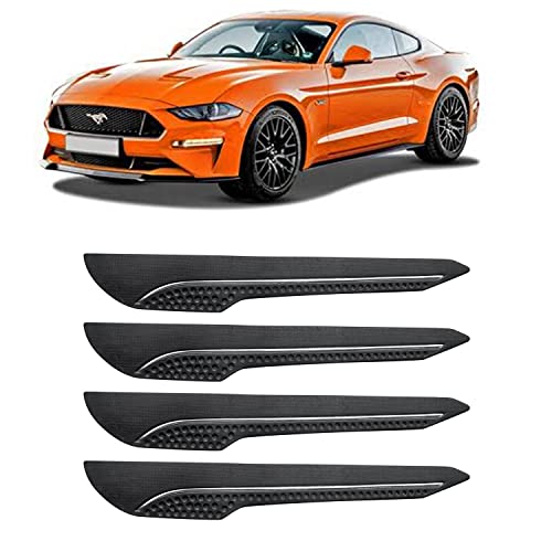 Image of AOSIS-Car Bumper Protector /Bumper Guard for Ford Mustang Facelift with Single Chrome Stripe (4-Pcs)