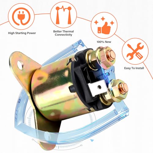 Image of GX390 Starter Solenoid Relay for Predator 420cc for Honda GX340 GX240 GX270 8HP 9HP 11HP 13HP 188F 190F Engine EC5500 EC6500 63968 63970 Generator Denso 0.5-0.6kw PMDD PMGR New Upgrade
