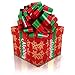 20 Inch Merry Christmas Car Bow Sweet Giant Red Green Pull Bow Waterproof Car Ribbon Bow with 20 Feet Car Ribbon for Christmas Party Car Decorations (Solid Color Style)