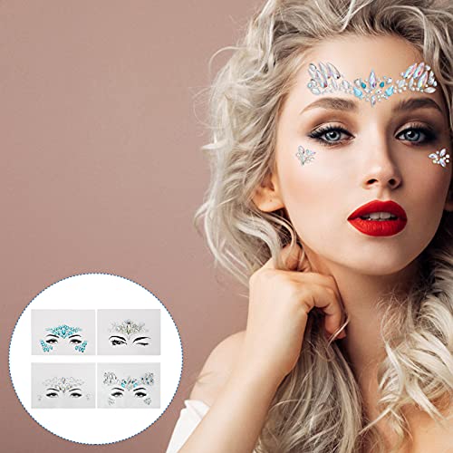 Lurrose 20 Pcs Olhos Vestido-Mulheres Jóias de Strass Festa Meninas Aniversário Strass Lágrimas Gema