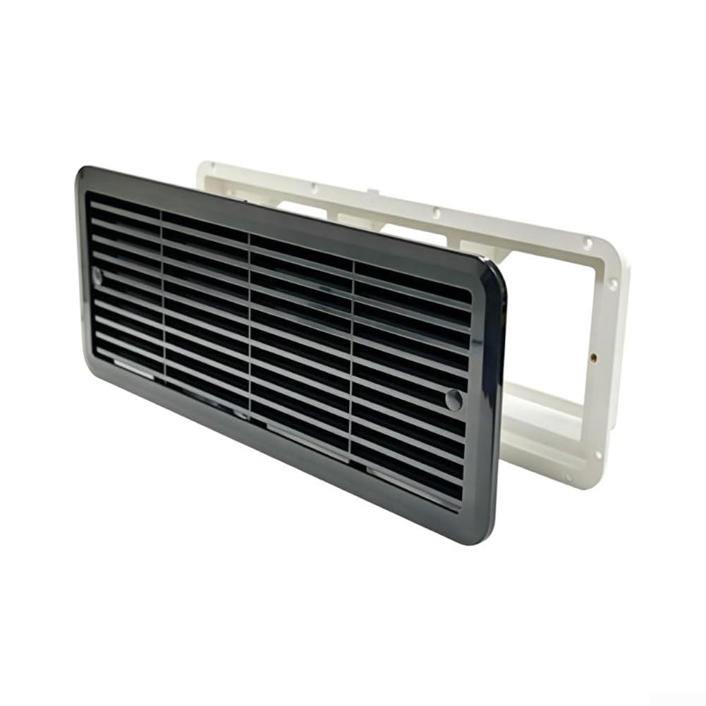 Ventilador lateral RV silencioso para frigorífico, 480 mm, plástico, para color blanco, negro para camper (blanco)