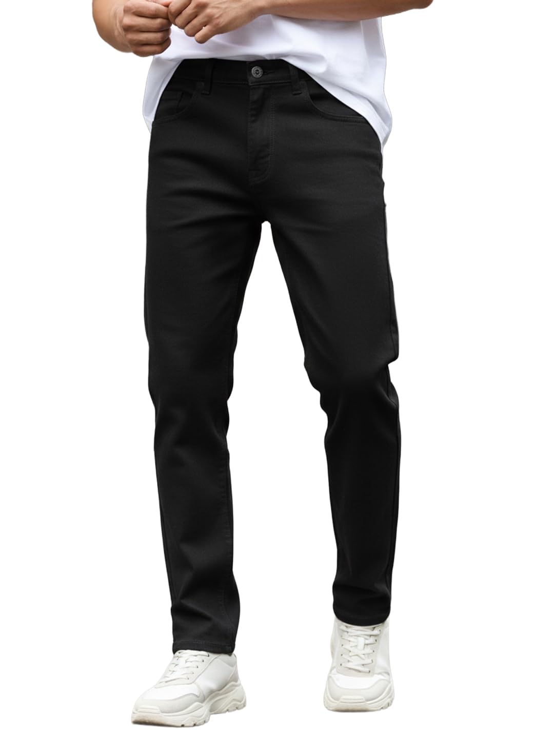 Men Mid Rise Slim Fit Washed Jeans Stretchable