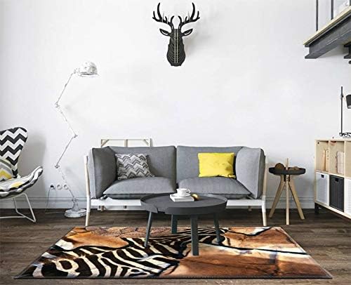 Miniatura 3 de Tapete para el hogar, tapete de pasillo con pieles de animales africanos, tapete grueso antideslizante, alfombra de entrada para sala de estar,