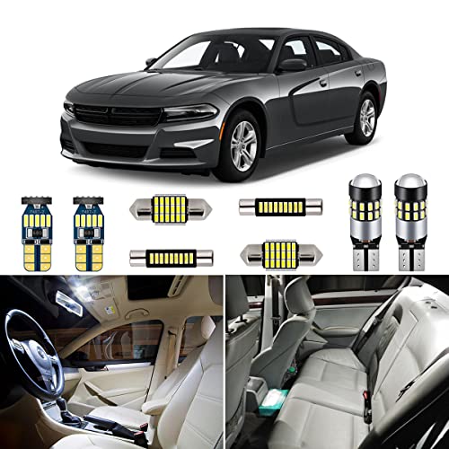 Kit de luces LED interiores blancas AUTOGINE 16 piezas miniatura 1