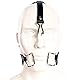 Mundhaken Nasenhaken Kopf Geschirr Mundspreizer Metall Knebel Mund Extrem,SM Mouth Gag für Mundknebel, Bondage Fetisch Einstellbar Leder Knebel Erotik Sexspielzeug für Paare