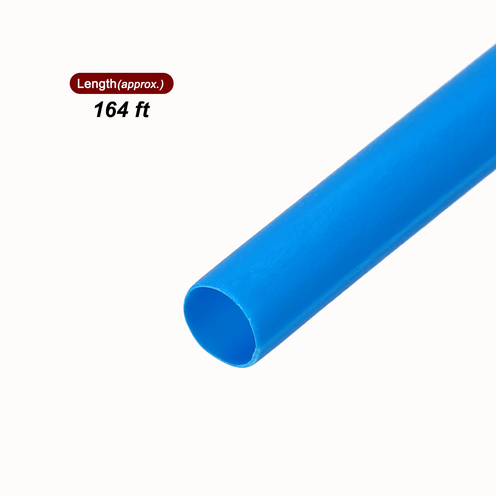 DMiotech Guaina Termorestringente Tubo Di Isolamento Elettrico 2:1 Rivestimento Cavo Blu Diametro 0.2 Pollici Lunghezza 164 Piedi