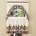 Achim Home Furnishings CYTS36BU06  Chardonnay Tier and Swag Set, 57" x 36", Burgundy