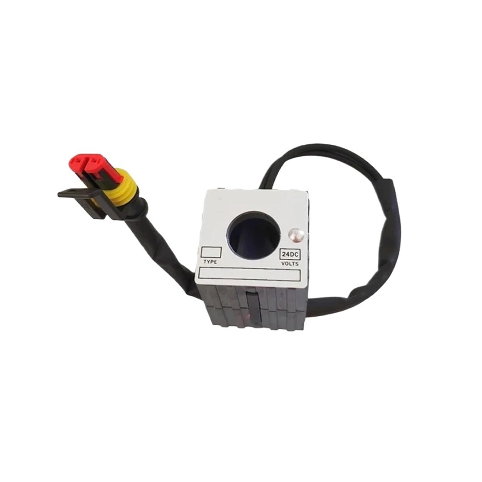 Xgteahhc Dc24v 1 Pcs 906 908 913 Excavator Solenoid Valve Coil Safety Lock 60/65/75 Inner Diameter 16Mm Height 42Mm
