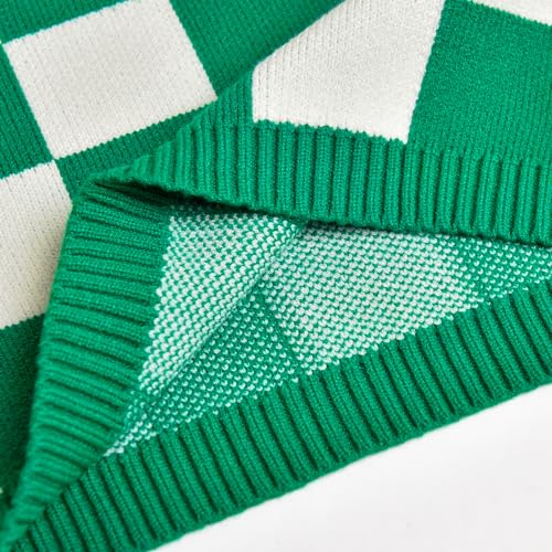 Image of Women's Sweater Vest,Y2K Sleeveless Pattern Preppy Style Knitted Crop Tank Top for Girl